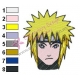 Naruto Shippuuden Face Embroidery Design 02